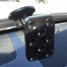 Universal 8 Suckers Car Mount Holder Car Windshield Stand for Cell Phone - Black